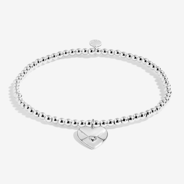 A Little 'Sending Love' Bracelet In Silver Plating