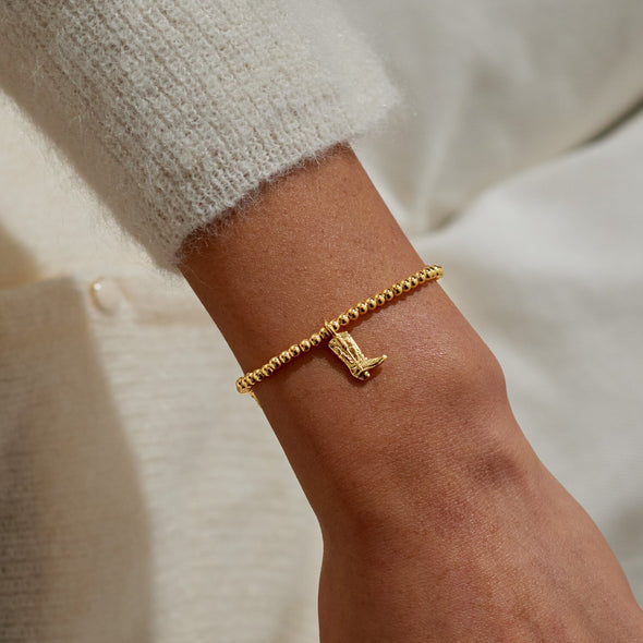 A Little 'Howdy Cowgirl' Bracelet In Gold-Tone Plating