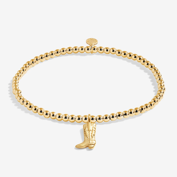 A Little 'Howdy Cowgirl' Bracelet In Gold-Tone Plating
