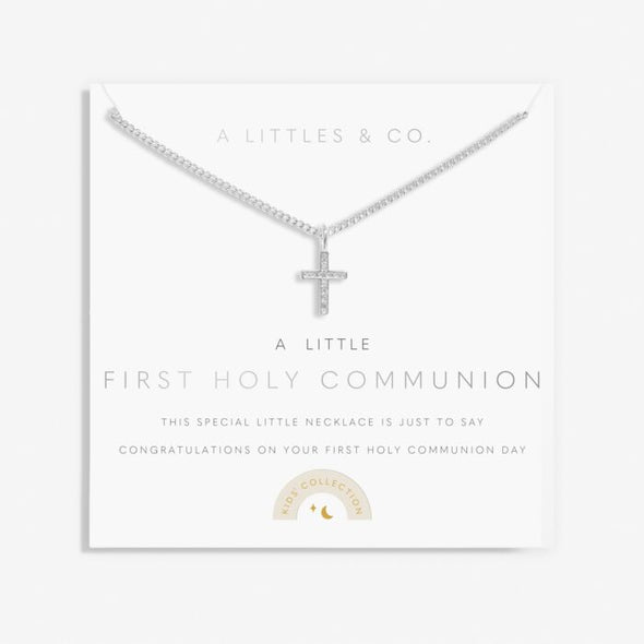 Kids' A Little 'First Holy Communion Necklace In Silver Plating
