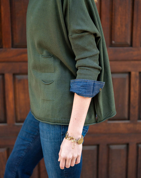 Catalina Sweater In Deep Emerald
