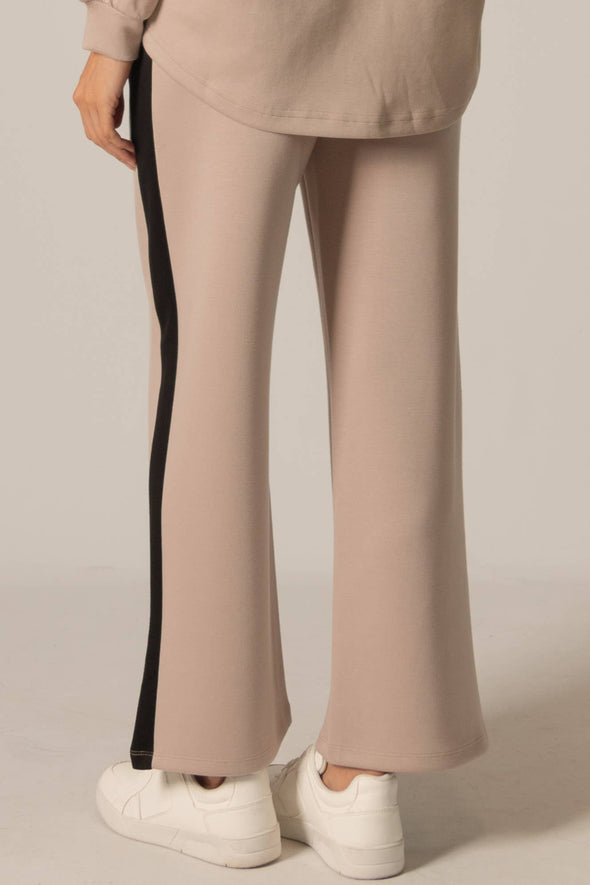 P. CILL Butter Modal Side Stripe Wide Leg Pants