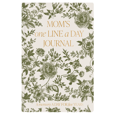Mom's One Line A Day Leather Journal - Home Decor