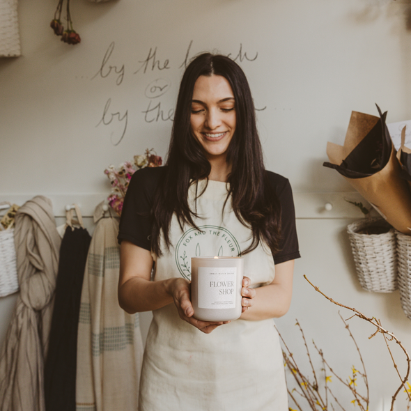 Flower Shop 15 oz Soy Candle, Matte Jar - Home Decor & Gifts