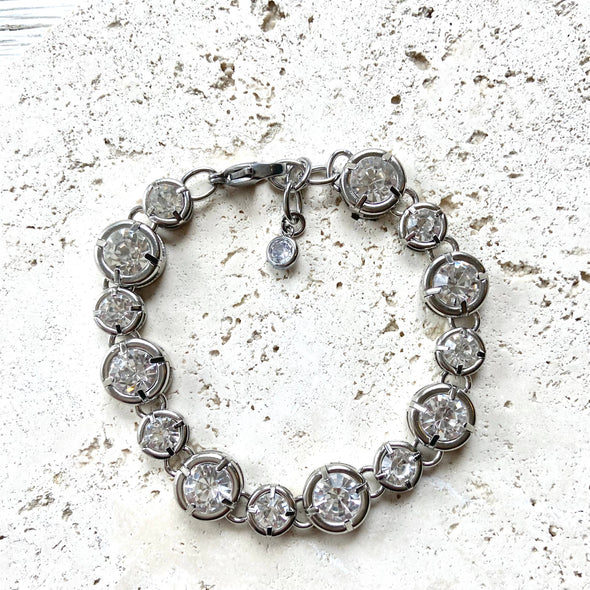 Crystal bracelet chunky boutique salon jewelry statement