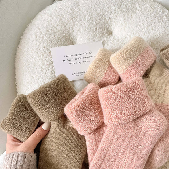 Thick Wool Pink & Brown