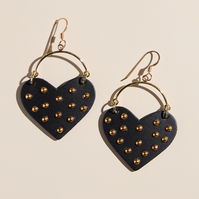 Black Studded Harlow
