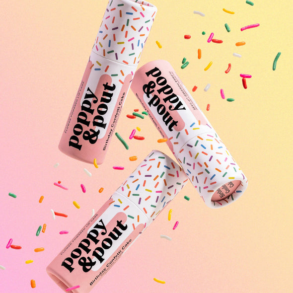 Lip Balm Birthday Confetti Cake