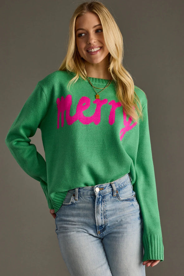 Merry Sweater in Mint Green