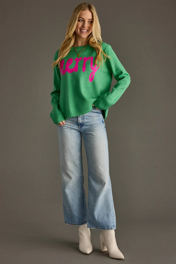 Merry Sweater in Mint Green