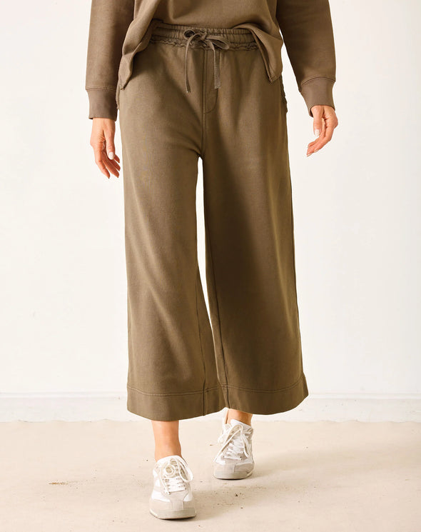 Frenchie Wide Leg Pant In Mocha