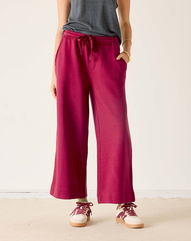 Frenchie Wide Leg Pant in Winterberry