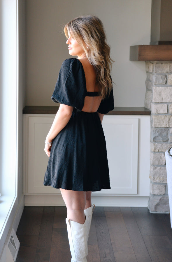 Melanie Black Cutout Dress