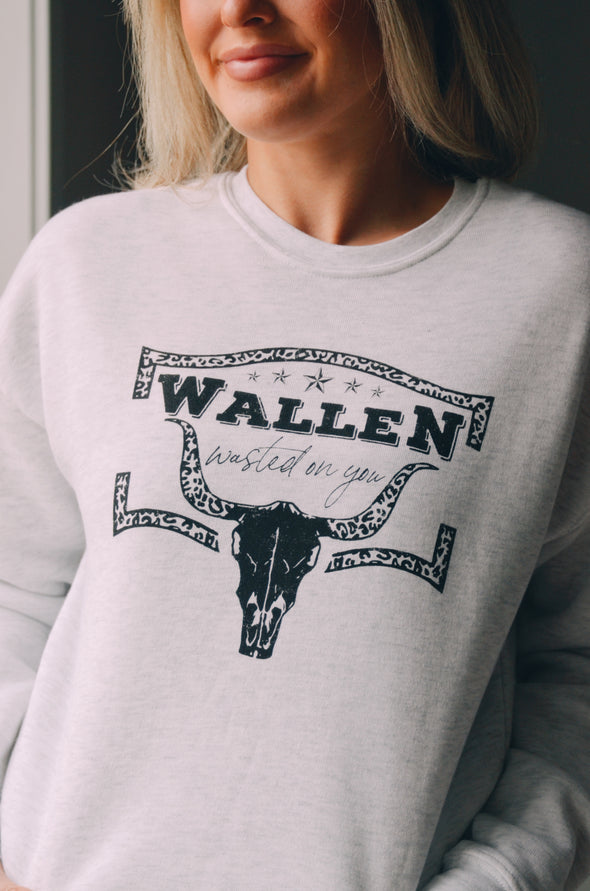 Wallen Wasted On You Graphic Sweatshirt