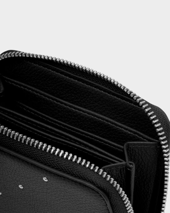 Meela Studded Wallet in Black