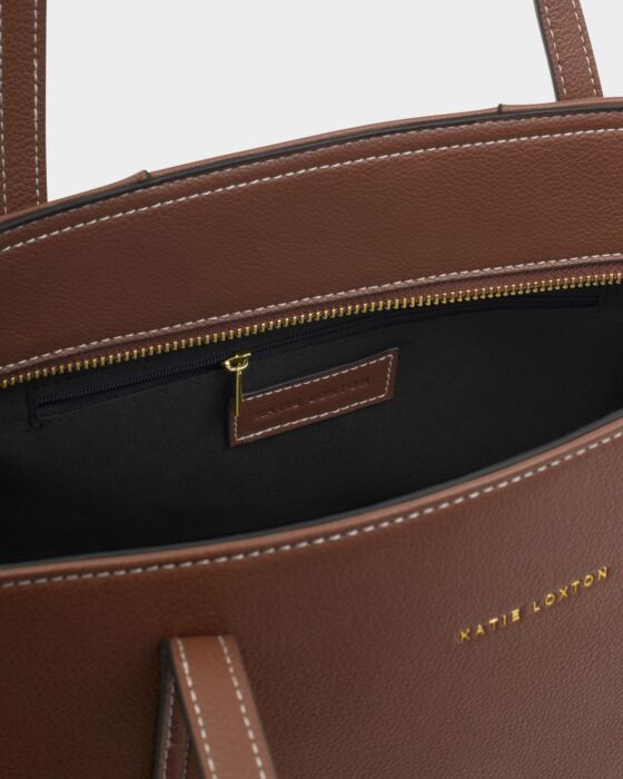 Harlyn Work Tote Bag in Chocolate