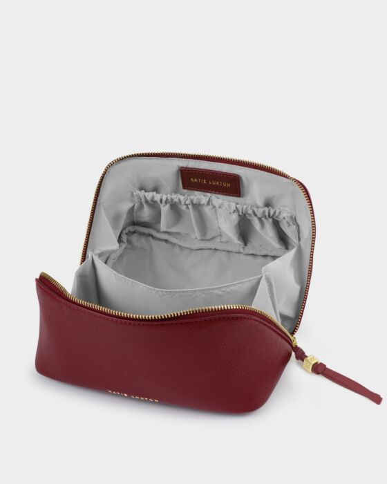 Soho Medium Makeup & Toiletry Bag in Cherry