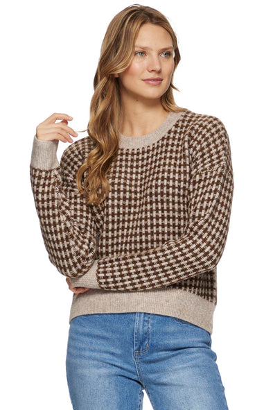Michie Pullover Sweater in Brown