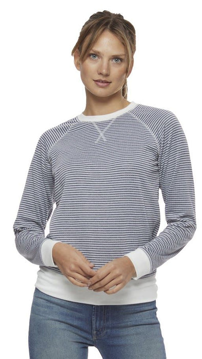 Frannie Reversible Tee in Navy