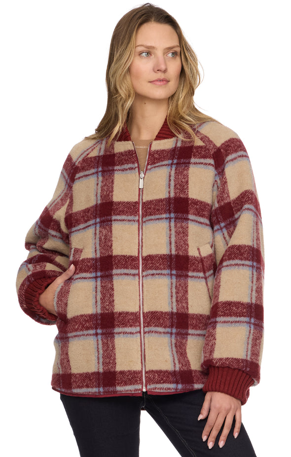 Anniston Reversible Quilted Bomber Jacket